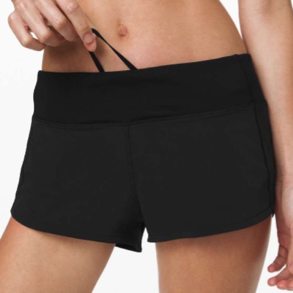 Lululemon Black Speed Up Short | Size 8, 2.5” Inseam